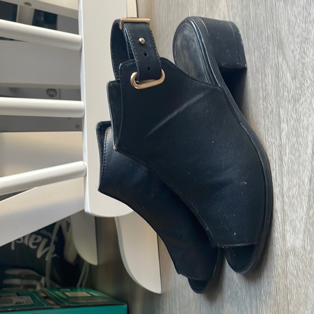 Topshop black sandals